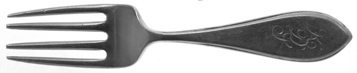 Plain Pointed (Sterling) Baby Fork by Web Silver-1
