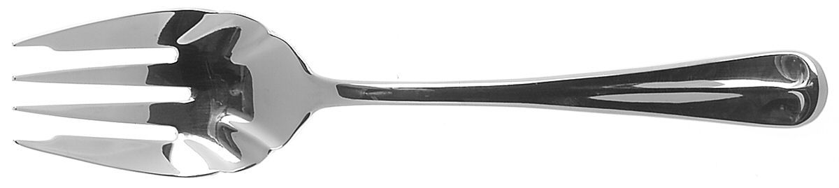 Williamsport (Stainless) Medium Solid Cold Meat Serving Fork by Wallace Silver-1