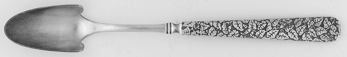 WAS111 (SILVERPLATE) Solid Cheese Scoop by Wallace Silver-1