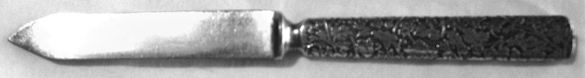 WAS111 (SILVERPLATE) Individual Solid Fruit Knife by Wallace Silver-1
