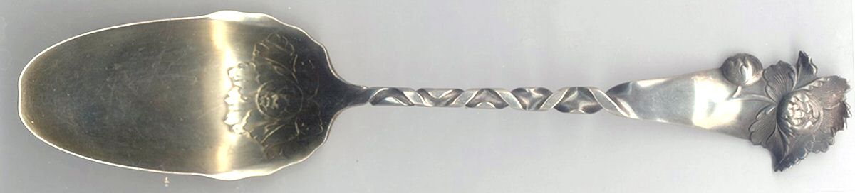 No 26 (Sterling) Solid Salad Serving Spoon by Whiting Manf Co-1