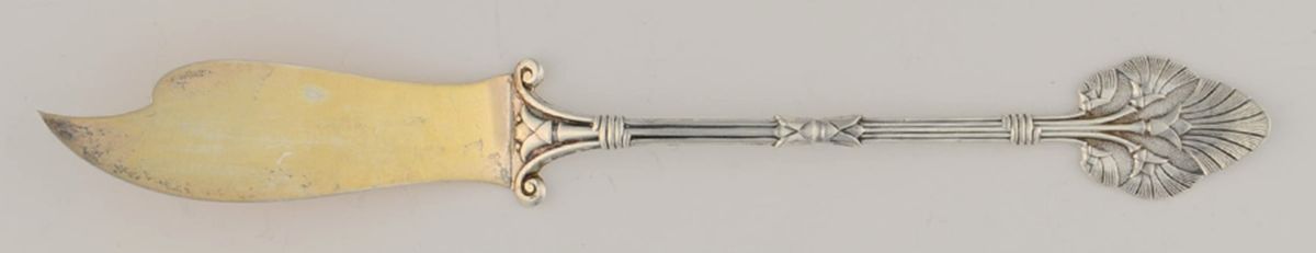 Lotus (Sterling) Solid Pickle Serving Knife by Whiting Manf Co-1