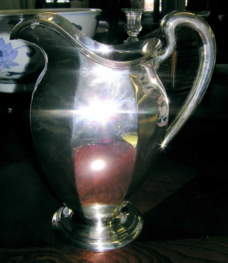 8610 (Sterling, Hollowware) Sterling Water Pitcher by Watson-1