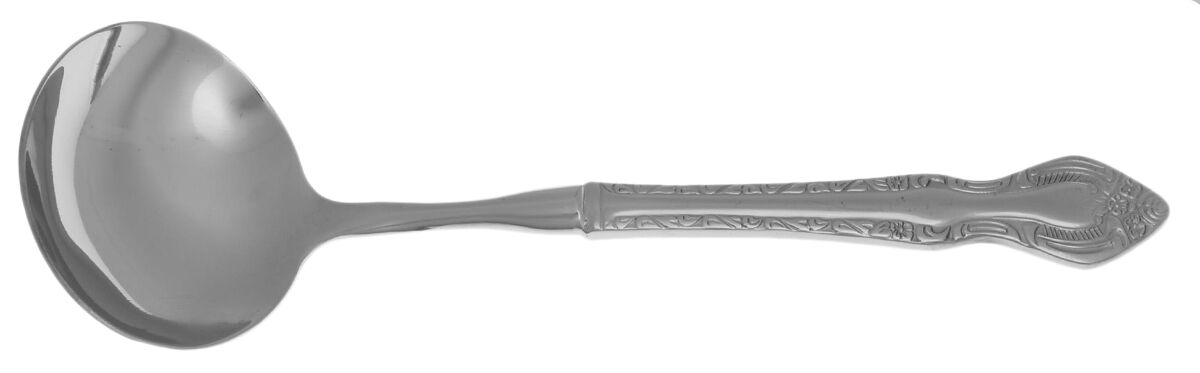 Countess (Stainless) Gravy Ladle with No Spout Stainless Bowl HC by Wallace Silver-1