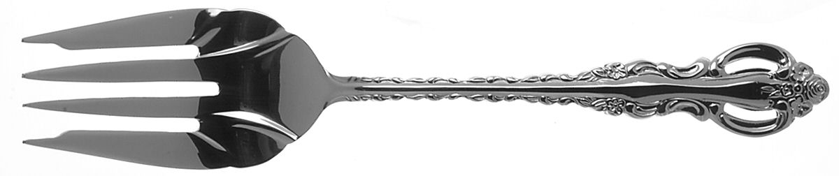 Countess (Stainless) Medium Solid Cold Meat Serving Fork by Wallace Silver-1