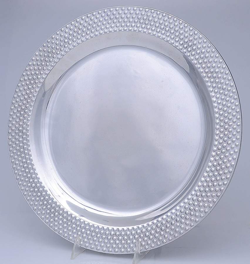 Polka (Armetale, Hollowware) Large Round Tray by Wilton Armetale-1