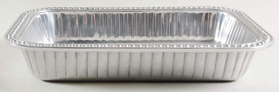 Flutes & Pearls (Pewter, Hollowware) 13" Rectangular Baker by Wilton Armetale-1