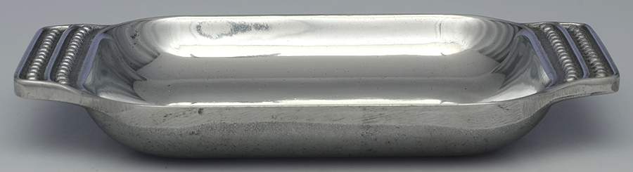 Flutes & Pearls (Pewter, Hollowware) 9" Rectangular Handled Tray by Wilton Armetale-1
