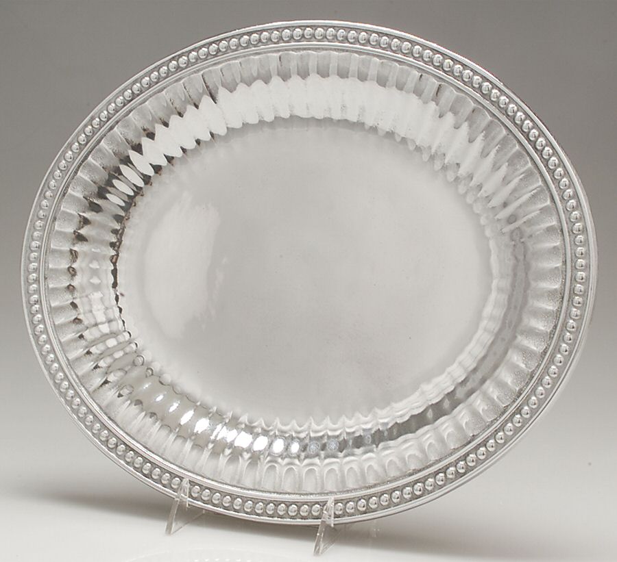 Flutes & Pearls (Pewter, Hollowware) Bread Tray by Wilton Armetale-1