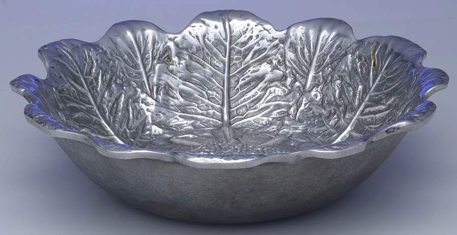 Majolica (Pewter, Hollowware) 11" Salad Serving Bowl by Wilton Armetale-1