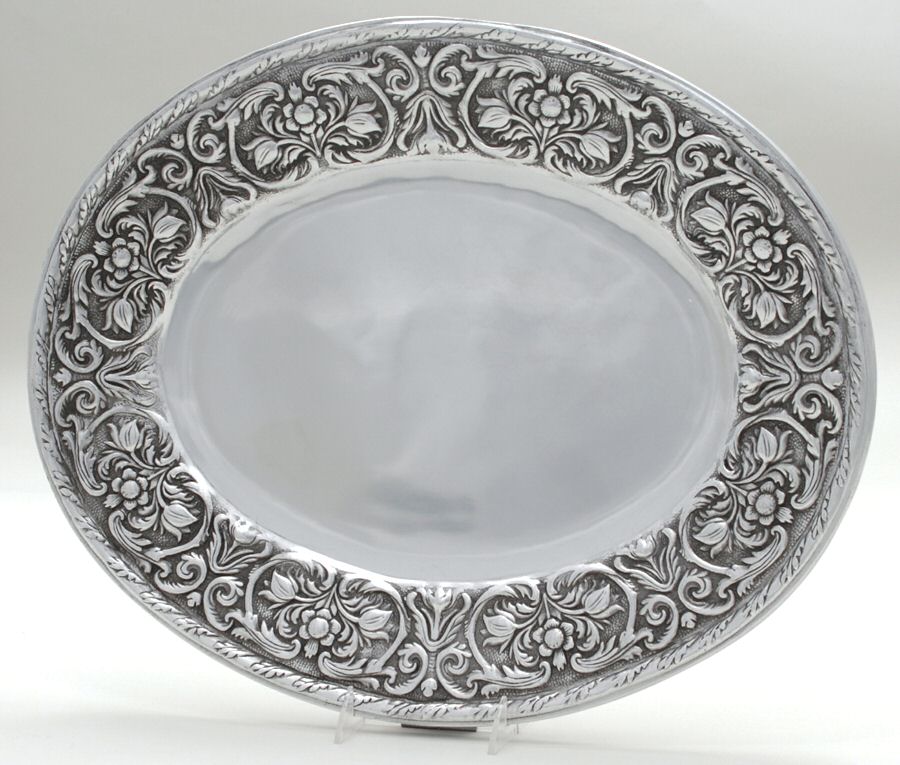William & Mary (Armetale, Hollowware Large Oval Tray by Wilton Armetale-1