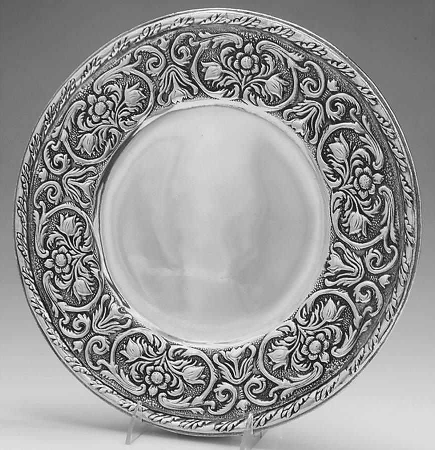 William & Mary (Armetale, Hollowware 13" Round Tray by Wilton Armetale-1