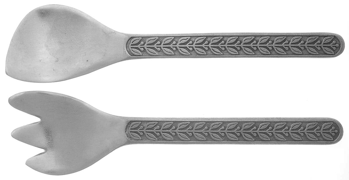 Laurelberry (Armetale, Hollowware) (2 Pc) Solid Salad Set by Wilton Armetale-1