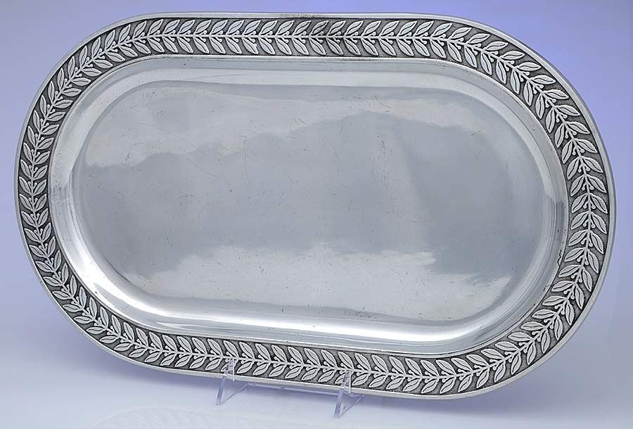 Laurelberry (Armetale, Hollowware) Large Oval Platter by Wilton Armetale-1