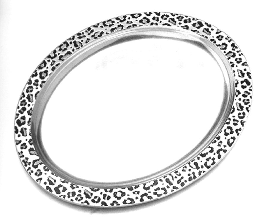 Leopard (Armetale, Hollowware) Large Oval Platter by Wilton Armetale-1
