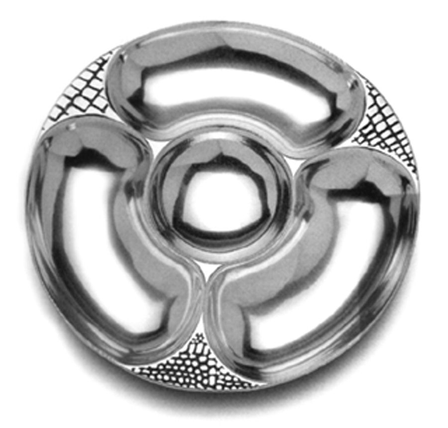 Alligator (Armetale, Hollowware) 2 Piece Chip and Dip Set by Wilton Armetale-1