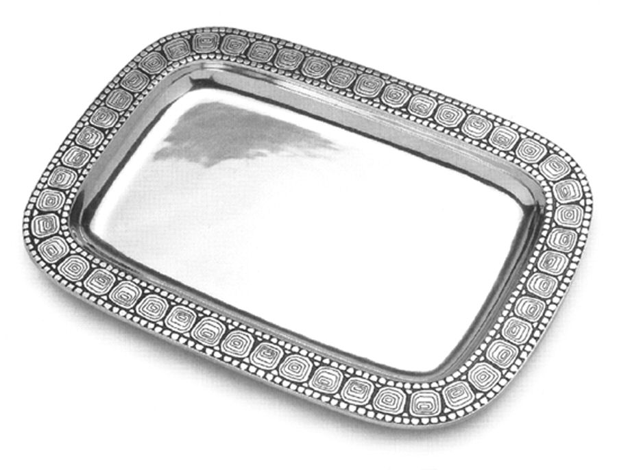 Tortoise (Armetale, Hollowware) Rectangular Tray by Wilton Armetale-1