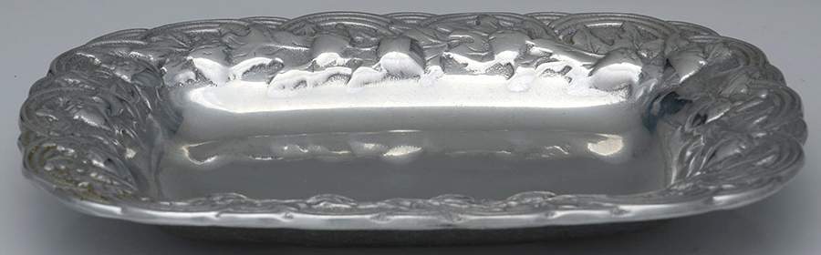 Oak Leaf & Acorn (Armetale, Hollowware) 10" Rectangular Tray by Wilton Armetale-1