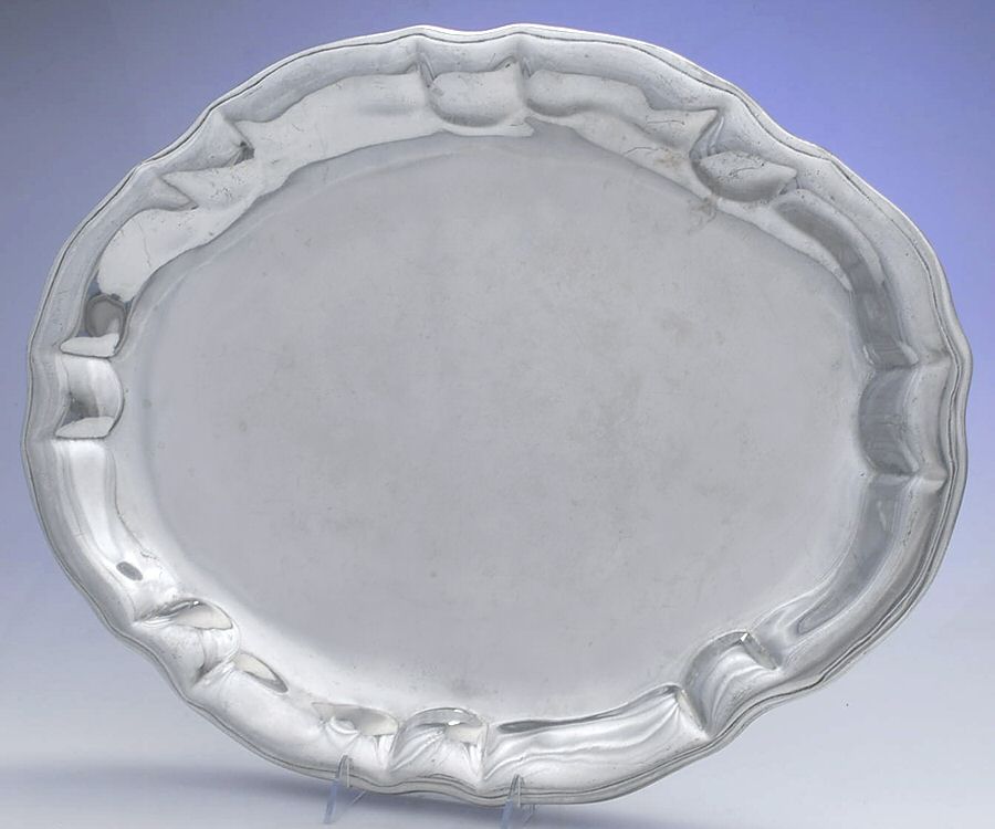 Chippendale (Armetale, Hollowware) 20" Oval Serving Platter by Wilton Armetale-1