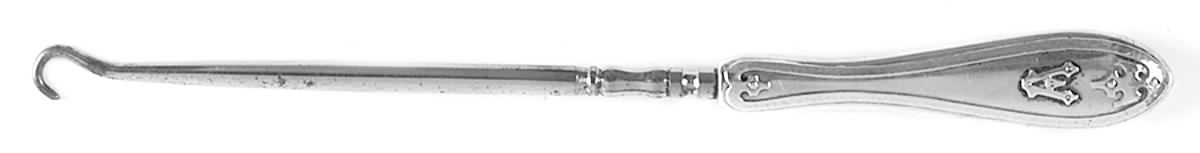 8000 (Sterling, Hollowware) Button Hook Hollow Handle Large by Wallace Silver-1
