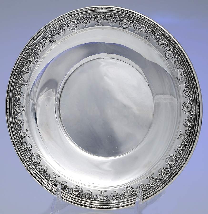 A28 (Sterling, Hollowware) 9" Sandwich Plate by Watson-1
