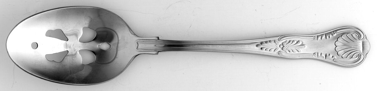 Hotel (Stainless) Pierced Tablespoon (Serving Spoon) by Wallace Silver-1