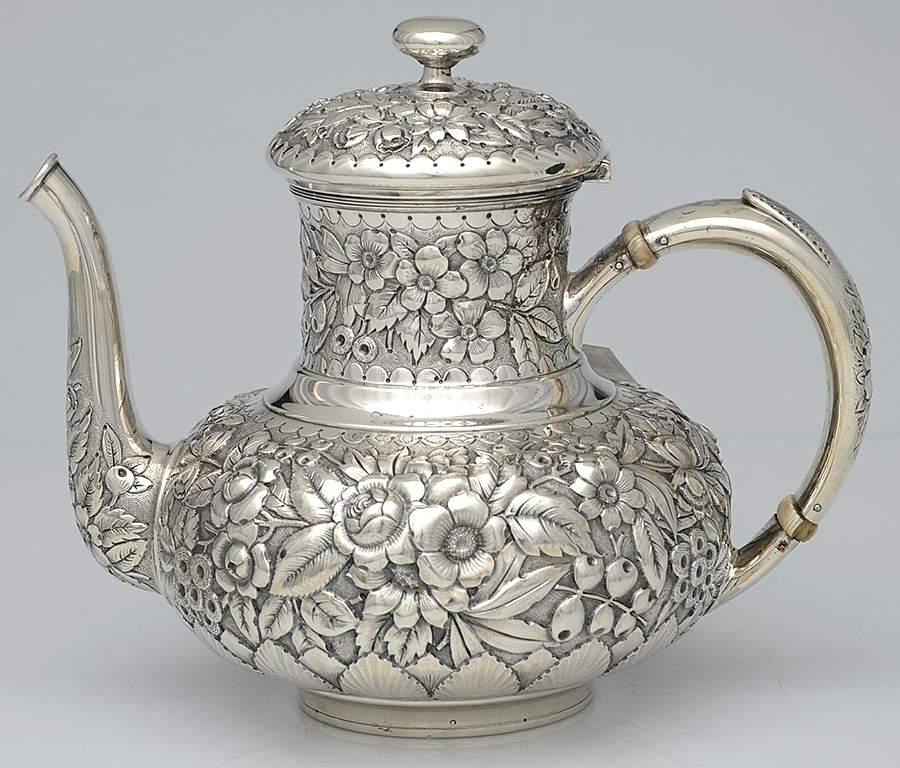 412R (Sterling, Hollowware) Coffee Pot by Whiting Manf Co-1