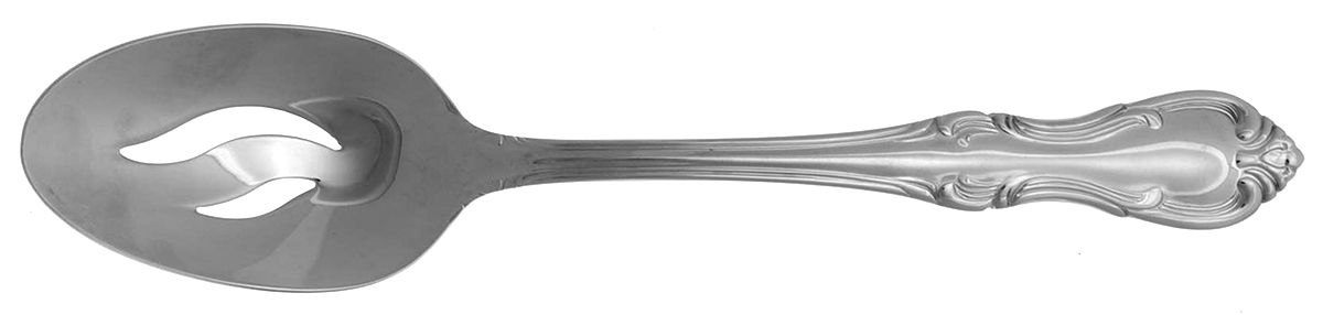 Whitman (Stainless) Pierced Tablespoon (Serving Spoon) by Wallace Silver-1