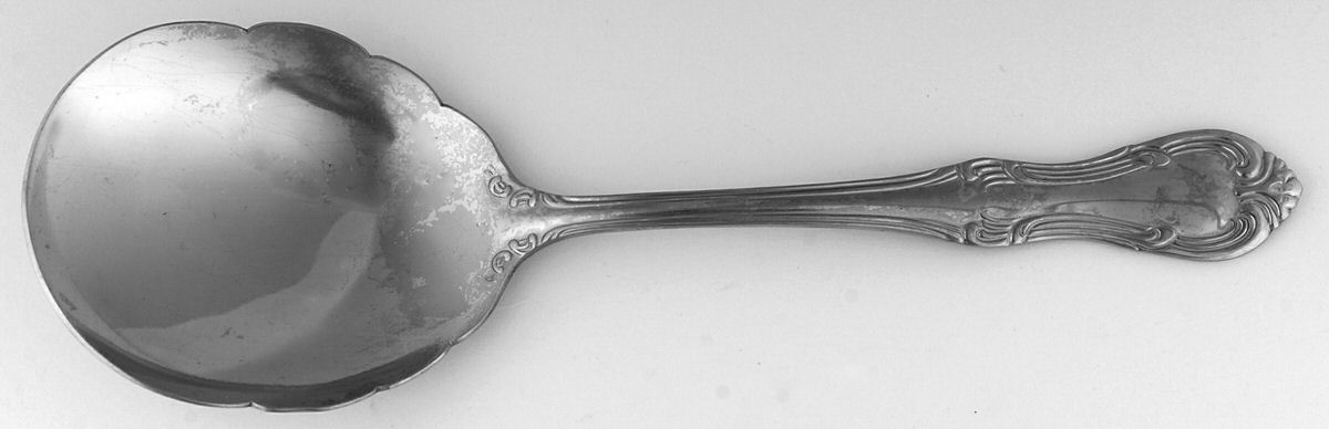 Whitman (Stainless) Solid Shell Casserole Spoon by Wallace Silver-1