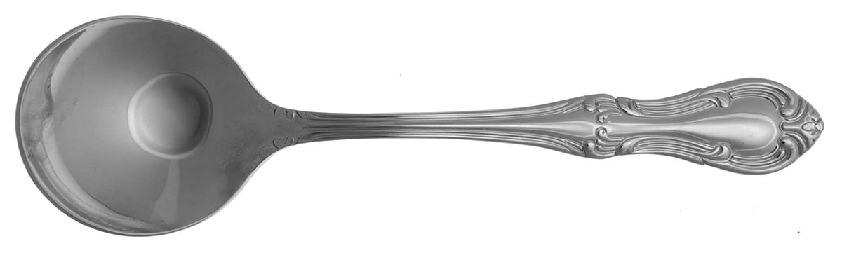 Whitman (Stainless) Round Bowl Soup Spoon (Cream Soup) by Wallace Silver-1