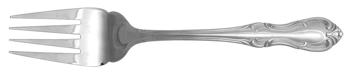 Whitman (Stainless) Medium Solid Cold Meat Serving Fork by Wallace Silver-1
