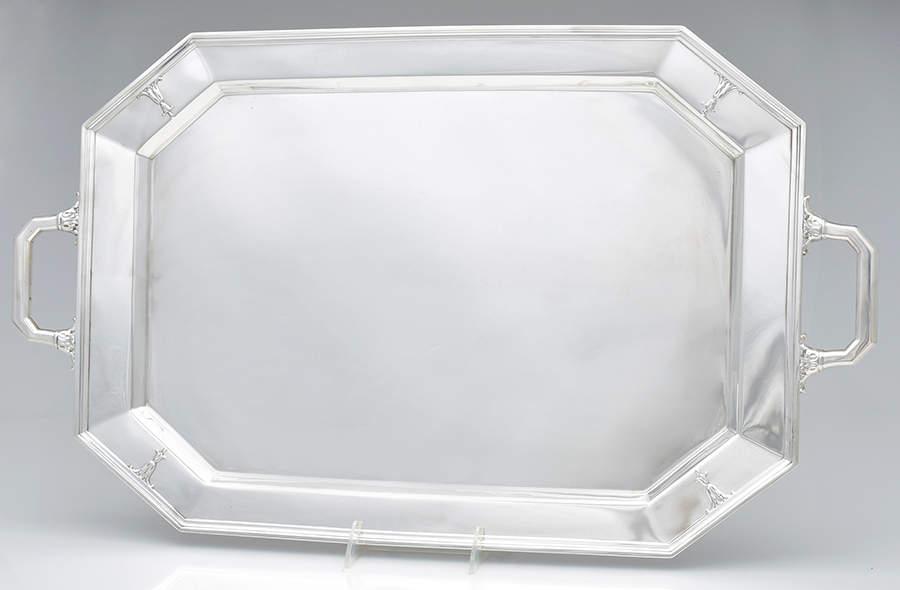 Princess Mary (Sterling, Hollowware) Large Waiter Tray by Wallace Silver-1