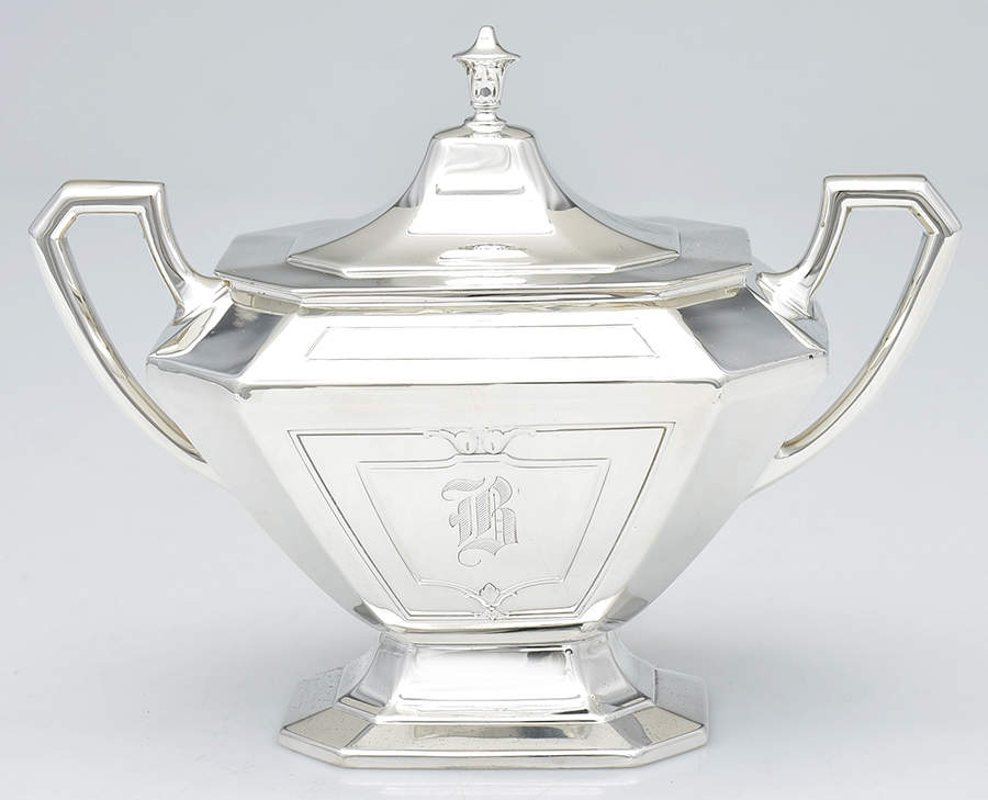 Princess Mary (Sterling, Hollowware) Sugar Bowl & Lid by Wallace Silver-1