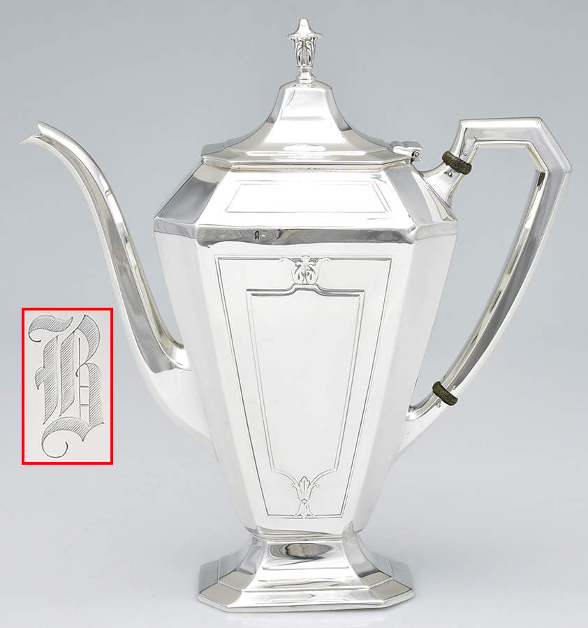 Princess Mary (Sterling, Hollowware) Coffee Pot by Wallace Silver-1
