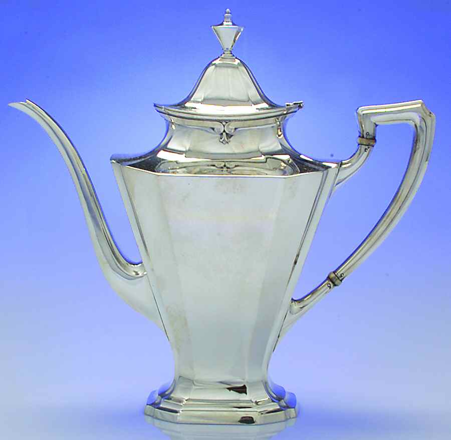 King Albert (Sterling, Hollowware) Coffee Pot by Whiting Manf Co-1