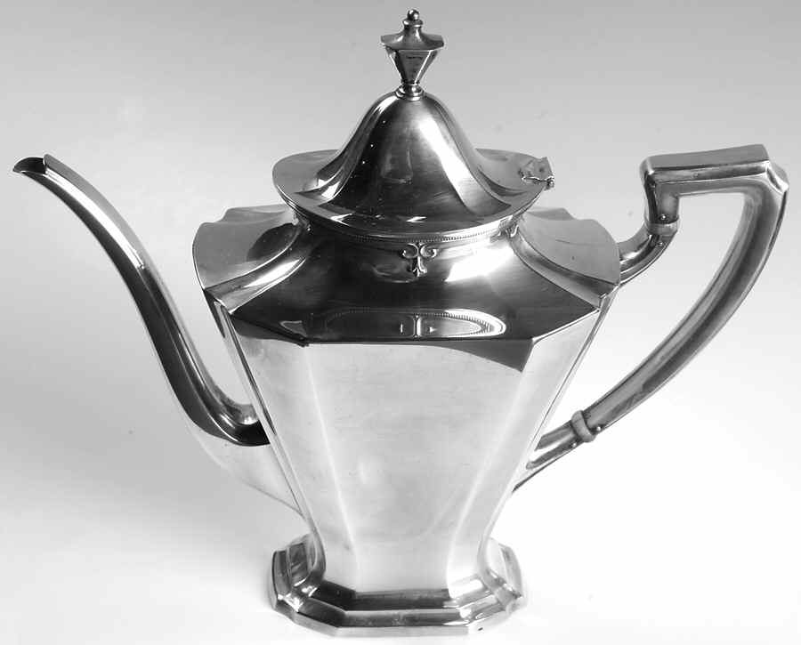 King Albert (Sterling, Hollowware) Teapot by Whiting Manf Co-1