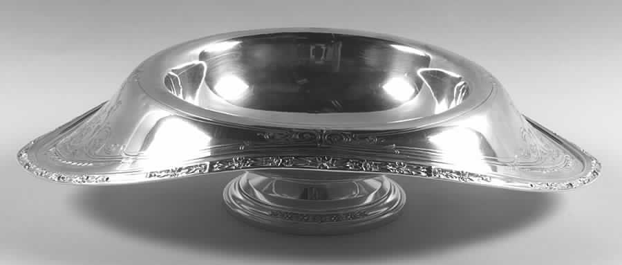 Orange Blossom (Sterling, Hollowware) Round Sterling Footed Centerpiece by Wallace Silver-1