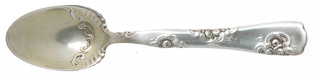 Roses and Scrolls (Sterling) Demitasse Spoon by Whiting Manf Co-1