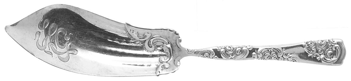 Roses and Scrolls (Sterling) Large Jelly Knife by Whiting Manf Co-1