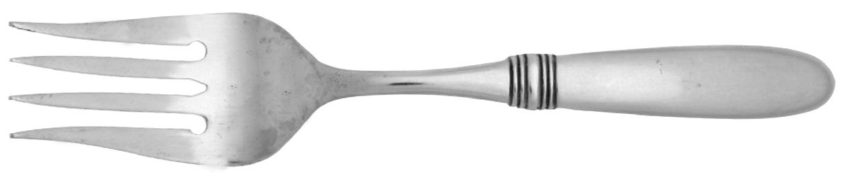 Serena (Stainless) Small Solid Cold Meat Serving Fork by Wedgwood Silver-1