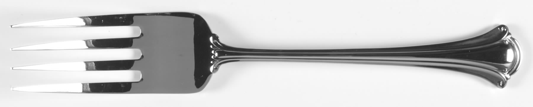 Resplendence (Stainless) Large Solid Cold Meat Serving Fork by Wallace Silver-1