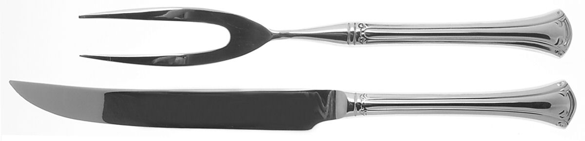 Resplendence (Stainless) Large 2-Piece Roast Carving Set w/Stainless Blade by Wallace Silver-1
