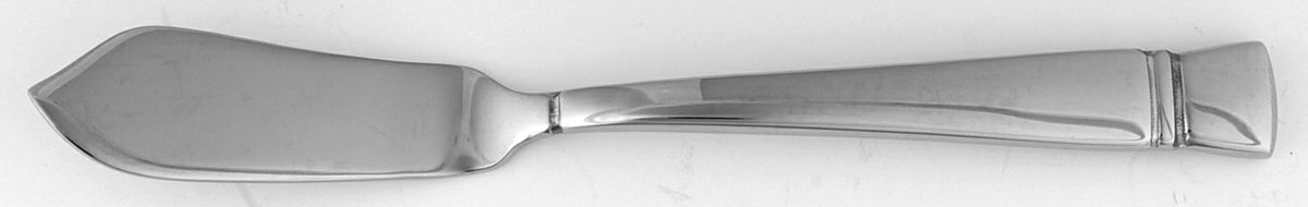Cabochon (Stainless) Flat Handle Master Butter Knife by Wedgwood Silver-1