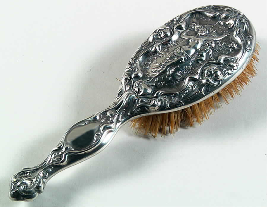 Irian (Sterling, Hollowware) Hair Brush by Wallace Silver-1