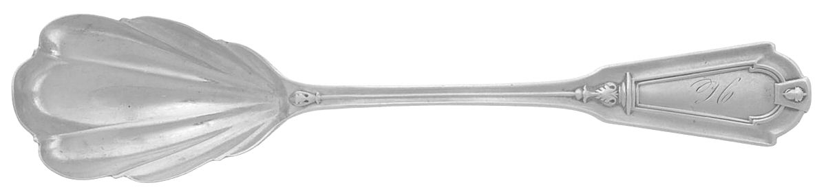 Keystone (Sterling, 1888) Sugar Shell Spoon by Whiting Manf Co-1