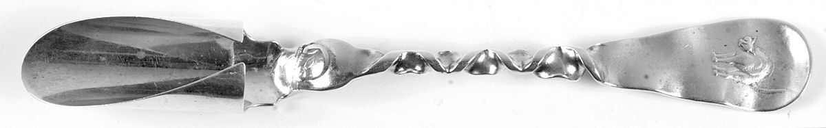 Cat & Mouse (Sterling) Solid Cheese Scoop by Whiting Manf Co-1