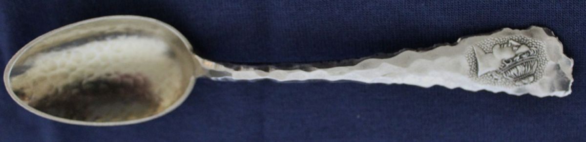 Medallion (Sterling, 1882) Demitasse Spoon by Wood & Hughes-1
