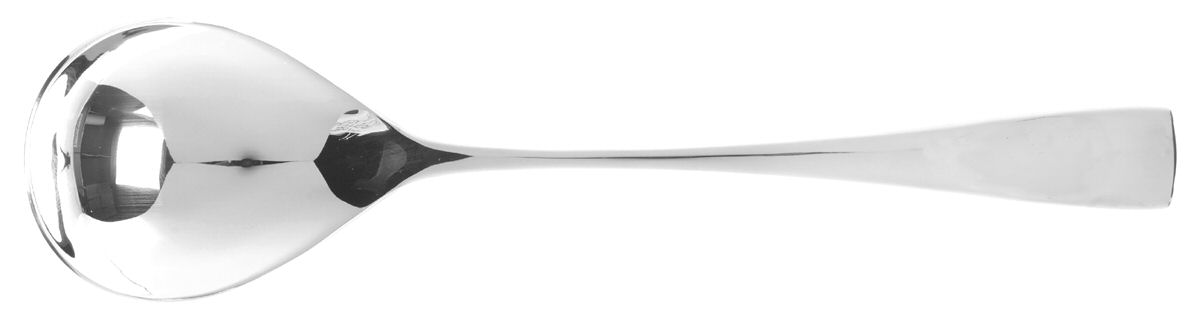 Reflections (Stainless) Solid Salad Serving Spoon by Wedgwood Silver-1