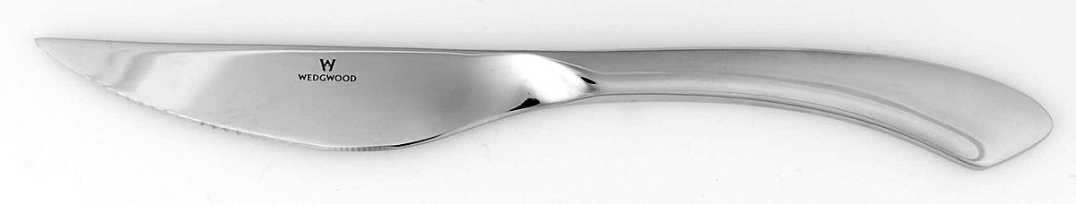 Reflections (Stainless) Individual Solid Handle Steak Knife by Wedgwood Silver-1