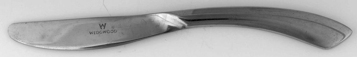 Reflections (Stainless) Flat Handle Butter Spreader by Wedgwood Silver-1
